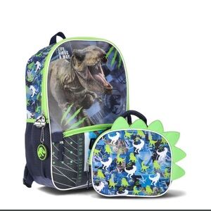 Dinosaur Kids Backpack and Lunch Bag Set